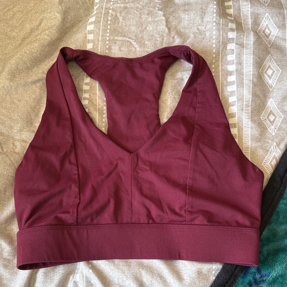 Fabletics Deep Red Sports Bra